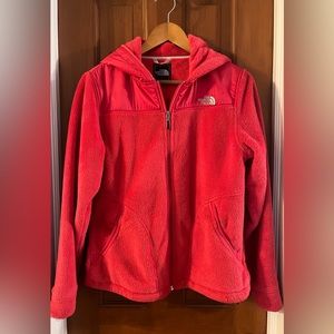 The North Face Womens Oso Hoodie Fleece Jacket-Juicy Red